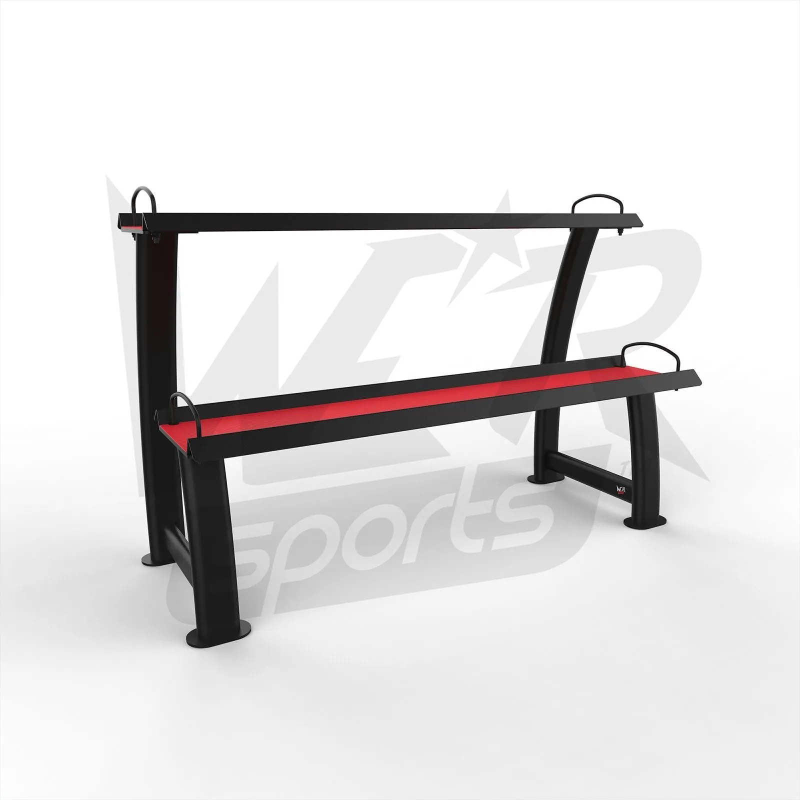 2 Tier Home Gym Kettlebell Weight Storage Display Stand Rack For Kettlebells