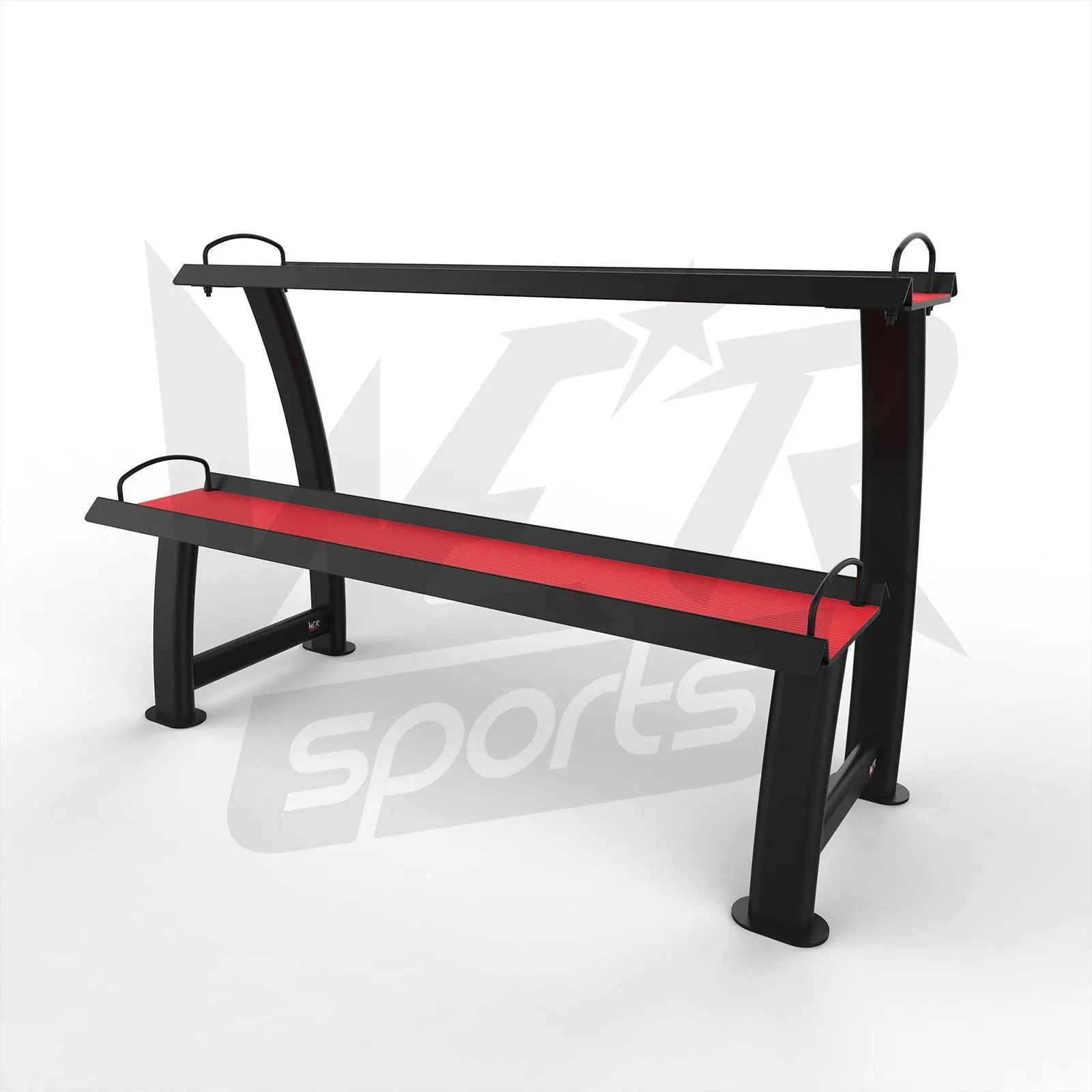 2 Tier Home Gym Kettlebell Weight Storage Display Stand Rack For Kettlebells