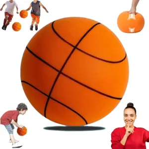 24CM Silent Basketball - 2025 Foam-Basketball, Silent-Dribbling-Indoor, Uncoated High-Density Foam Ball Low Noise Training for Various Indoor Activities No.7