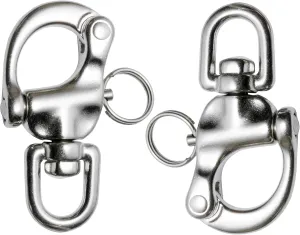 316 Stainless Steel Quick Release Snap Shackle,Swivel Shackle Snap Hook,Marine Boat Shackles for Rigging, Pack of 2