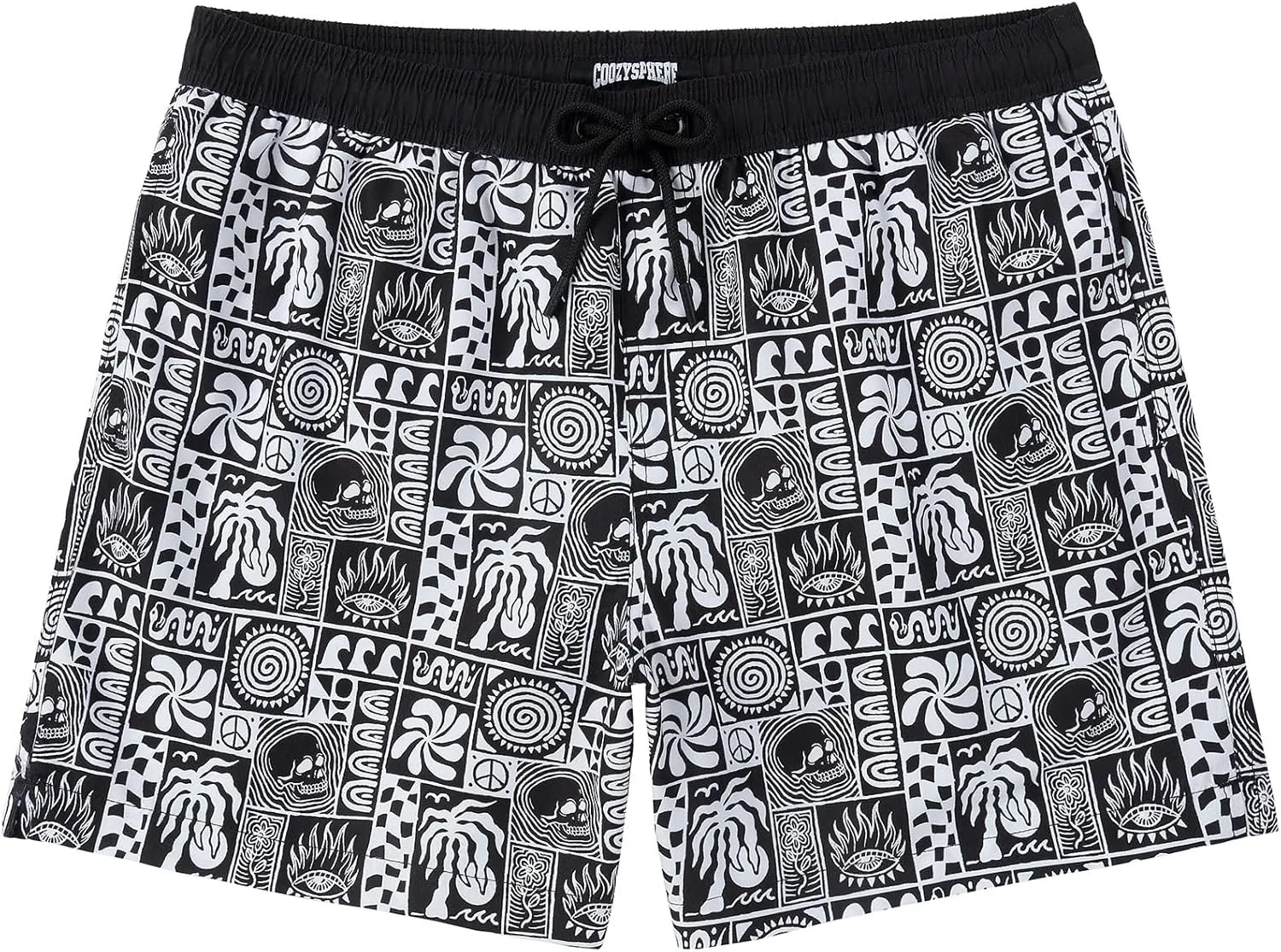 5 Inch Inseam Swimming Shorts Mens Gradient Swim Trunks with Mesh Liner Bathing Suit for Men Vacation