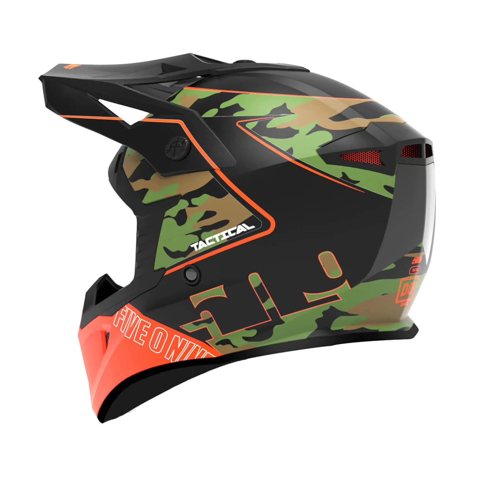 509 Tactical Offroad Open Face Helmet Hunter Camo Green