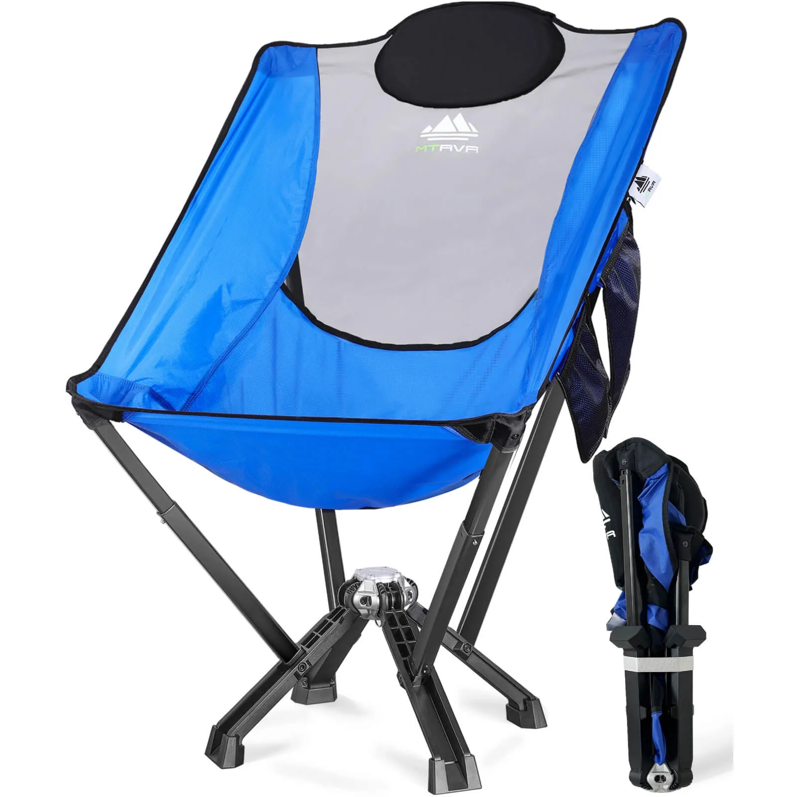 6-Pack: 4xBlue High Back Chairs 1xLong Table 1xLight