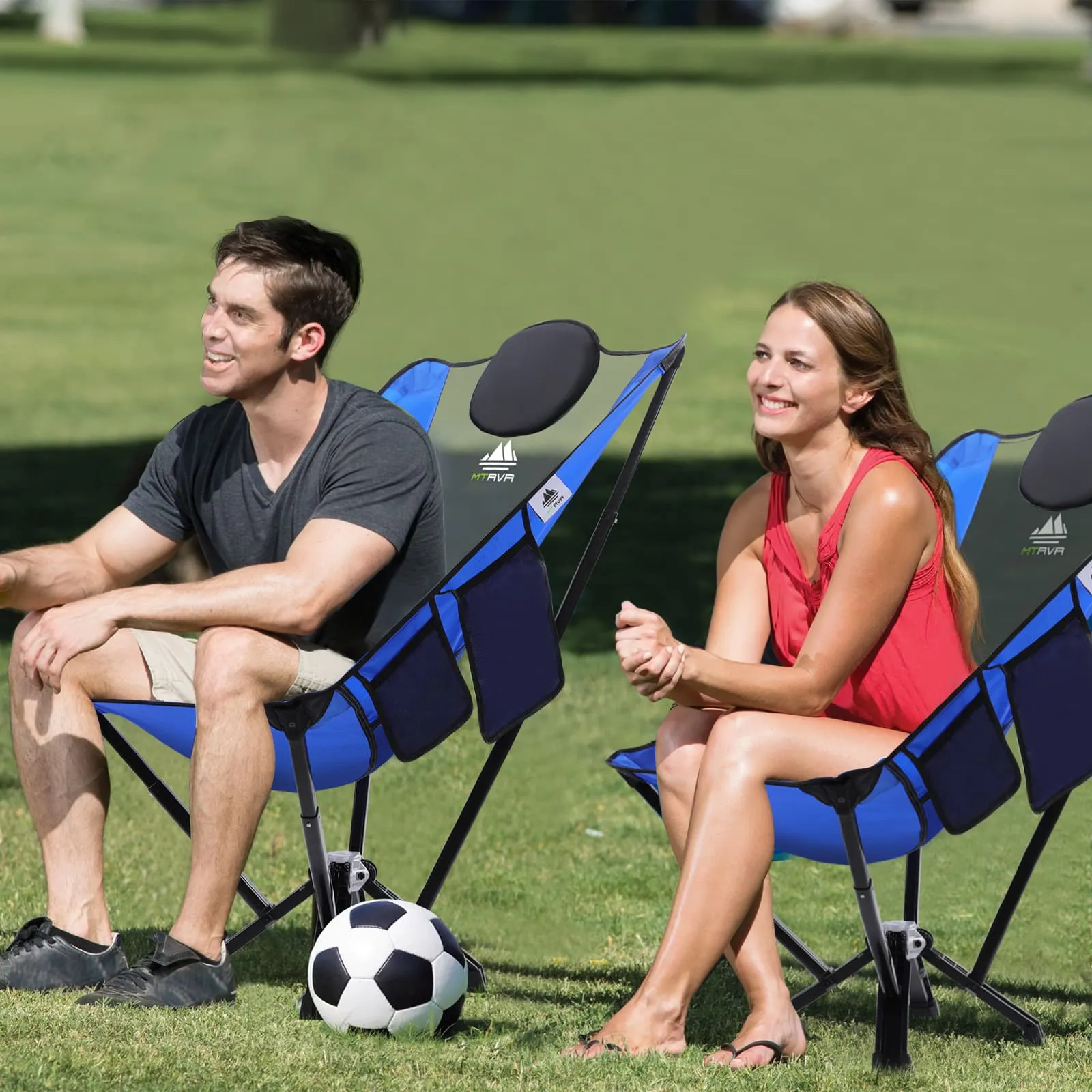 6-Pack: 4xBlue High Back Chairs 1xLong Table 1xLight