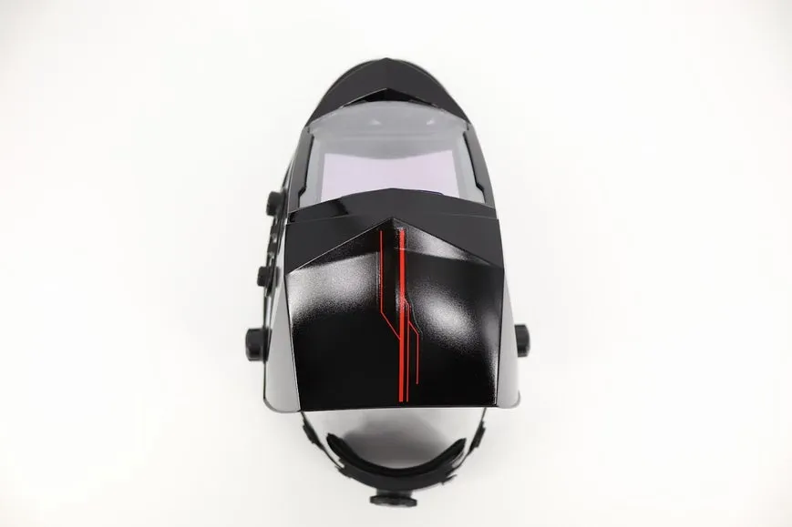 Arc Union XL Viewing Screen 3.94"X3.66" RFC Series True Color Solar Power Auto Darkening Welding Helmet, 4 Arc Sensors Weld Cut Grind mode welder mask