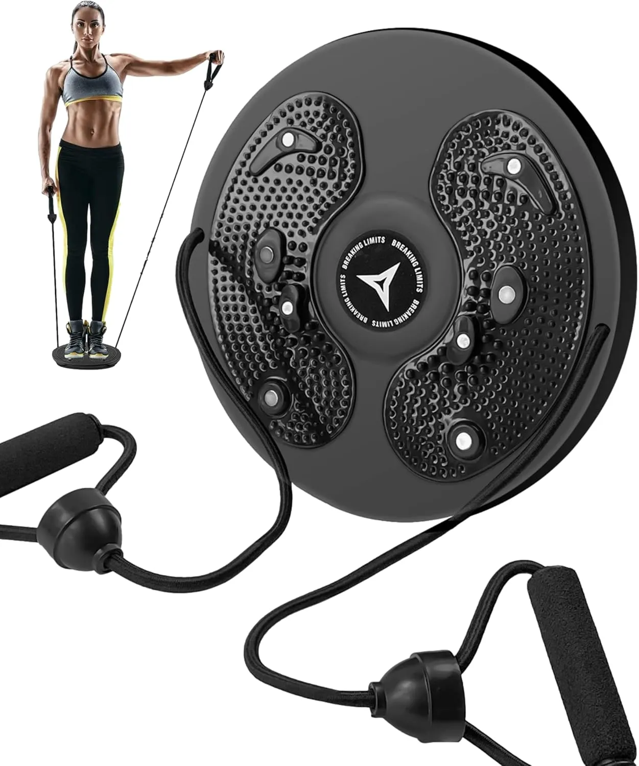 BREAKING LIMITS Waist Twister - Ab Twister Board - Waist Twisting Machine for Women Belly Fat - Twist Exercise Disc - Waist Sculptor