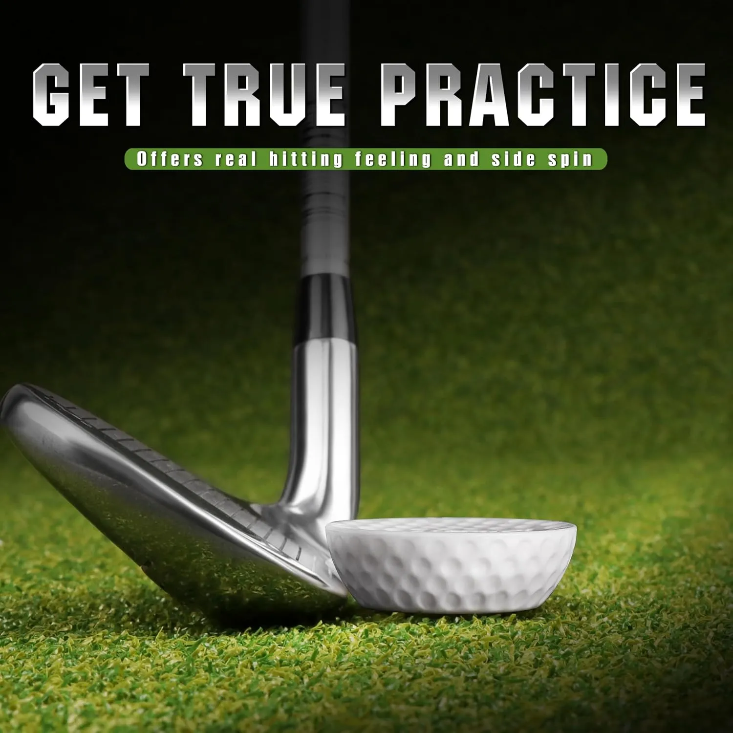 CHAMPKEY Precision Practice Golf Balls 20 Pack - Soft Rubber Golf Training Balls - Avoid Swing Shallow and Steep Golf Practice Balls