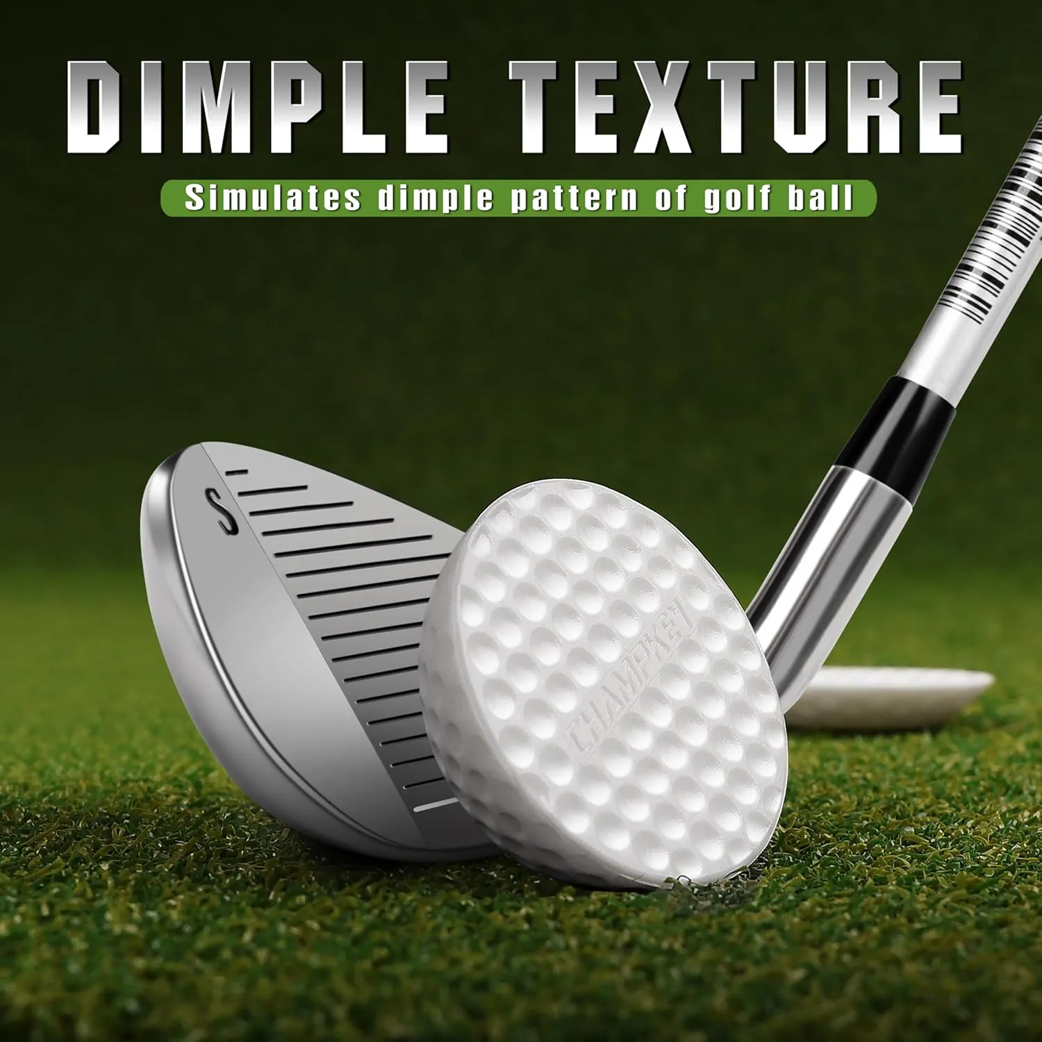 CHAMPKEY Precision Practice Golf Balls 20 Pack - Soft Rubber Golf Training Balls - Avoid Swing Shallow and Steep Golf Practice Balls