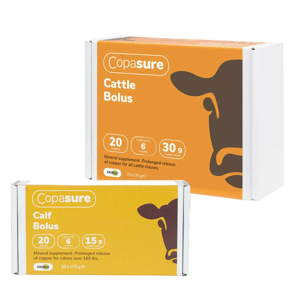 Copasure Copper Oxide Supplement for Cattle, 30-gm (20 boluses)