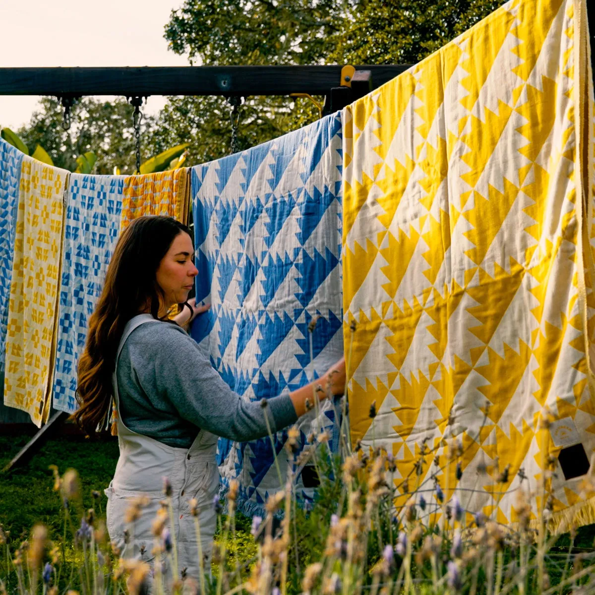 Daydream Driftweave Blanket - Lagoon