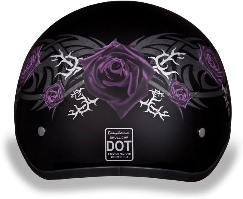Daytona Helmets Half Skull Cap Motorcycle Helmet  DOT Approved [Graphics]