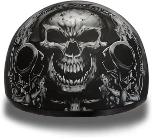 Daytona Helmets Half Skull Cap Motorcycle Helmet  DOT Approved [Graphics]