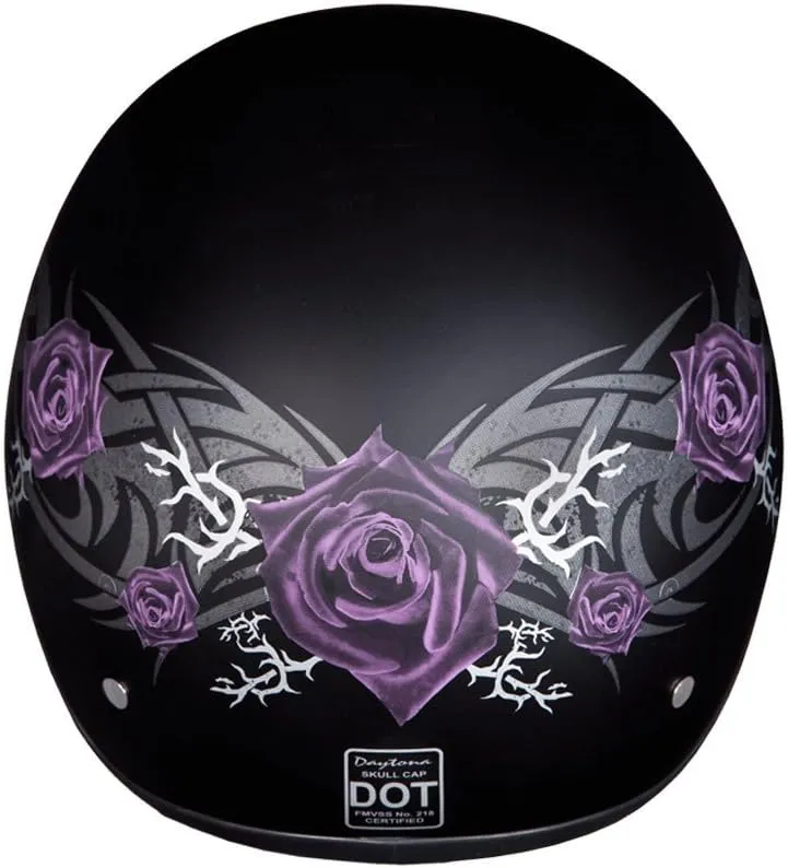 Daytona Helmets Half Skull Cap Motorcycle Helmet  DOT Approved [Graphics]
