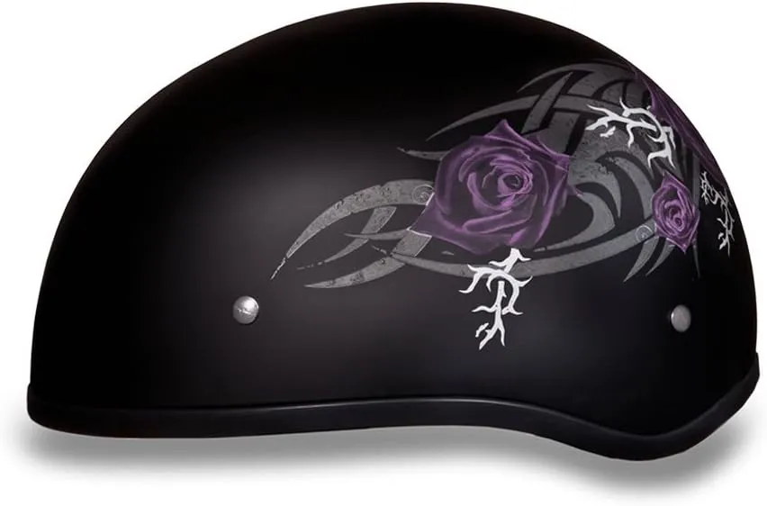 Daytona Helmets Half Skull Cap Motorcycle Helmet  DOT Approved [Graphics]