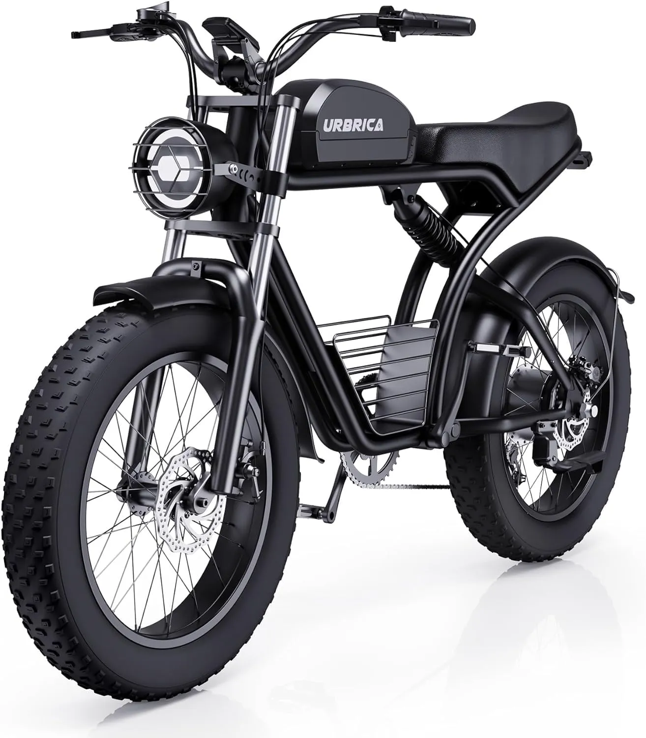Electric Bike for Adults, Single/Dual Motor 1500/2000W, 32/35MPH,48V 23AH,75Miles 20" Fat Tire Dirt Bike, 7-Speed E-Bike Dual Shock Absorber All-Terrain Bicycle for Mountains, Snow, Sand, Road
