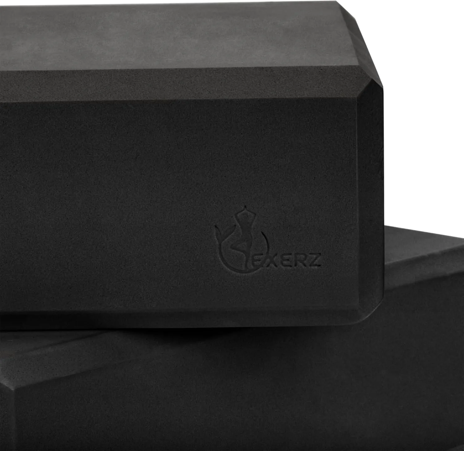 EXERZ Yoga Blocks 2 pack, Gym Blocks, Exercise Workout Fitness Bricks, Pilates Stretch Handstand Non-Slip