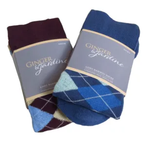 Ginger & Jardine Argyle Long Socks