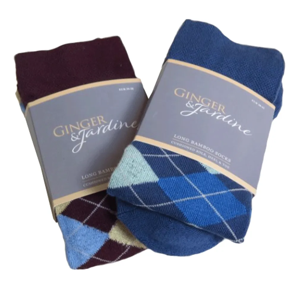 Ginger & Jardine Argyle Long Socks