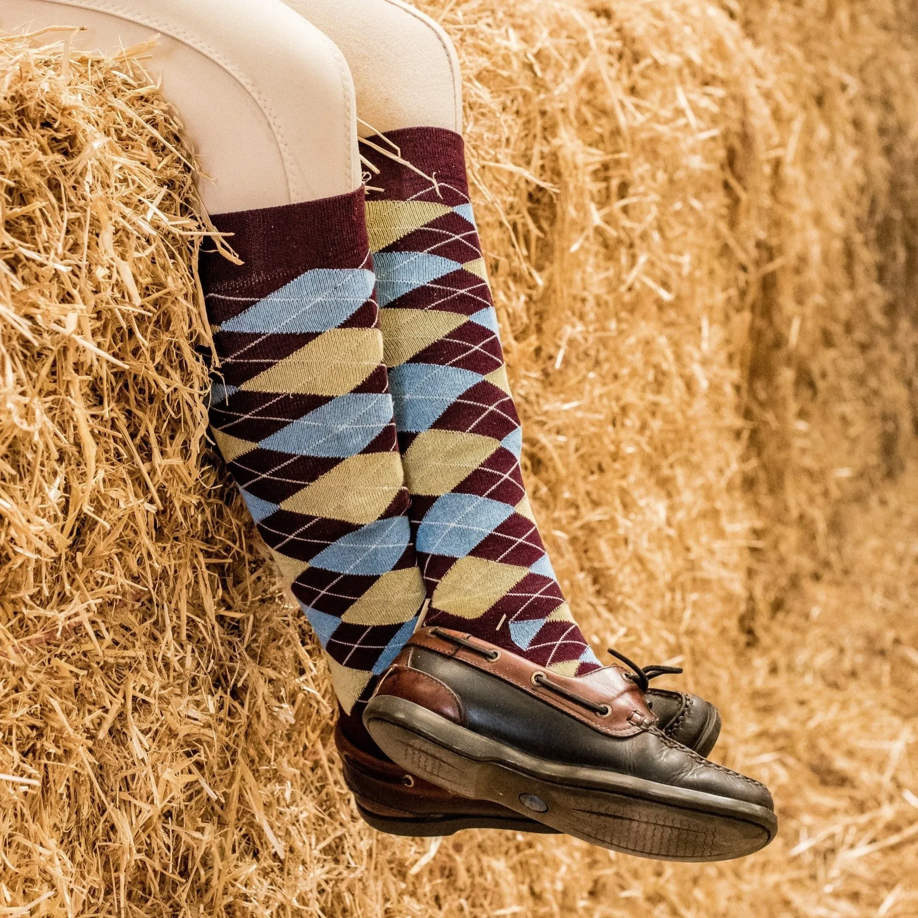 Ginger & Jardine Argyle Long Socks