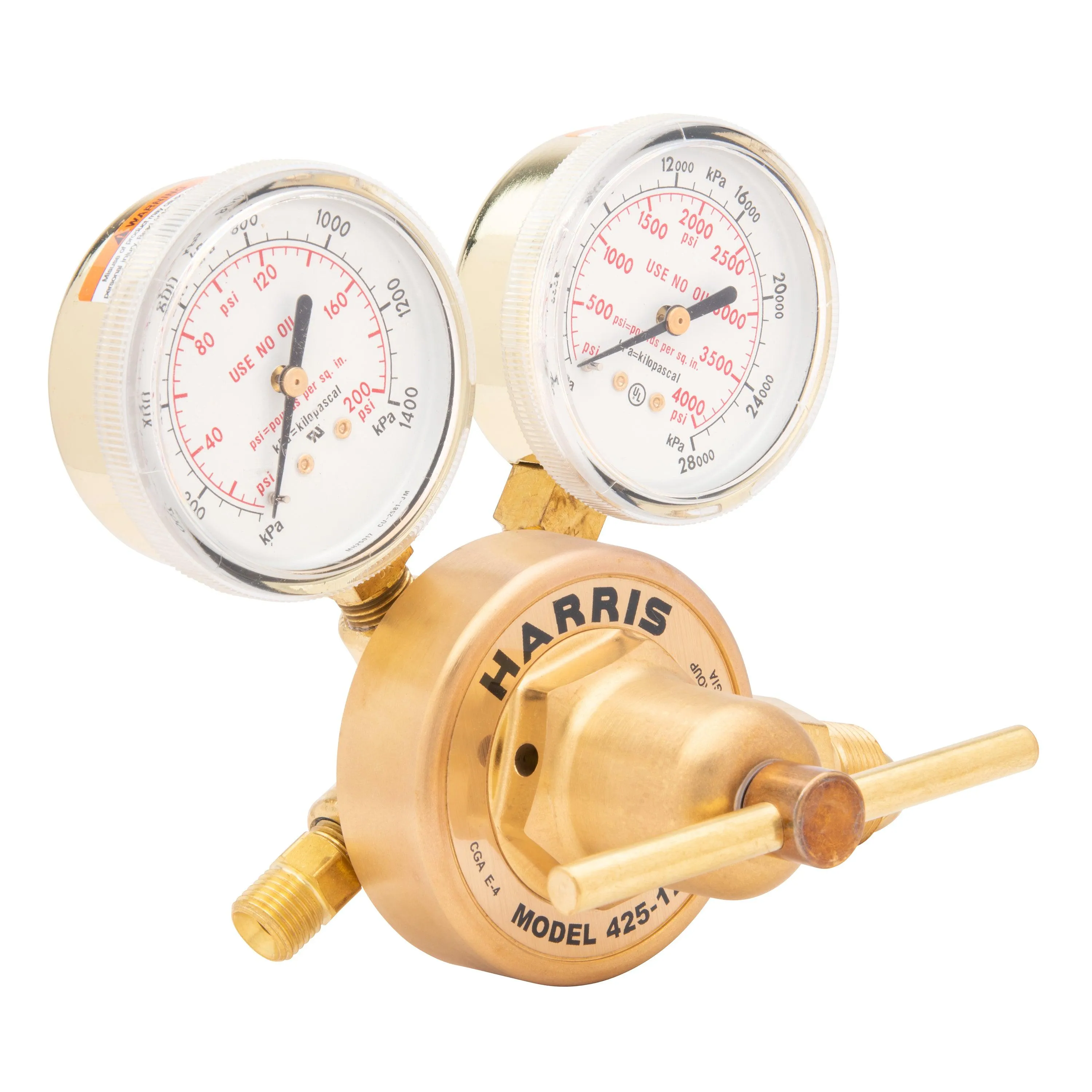 Harris 425-125-580 Heavy Duty Ar, He, N2 Regulator - 3000767