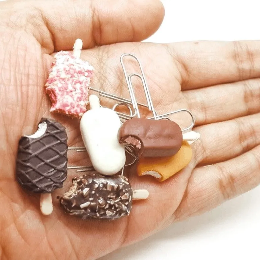 Ice Cream Bars Miniature Planner N Paper Pins