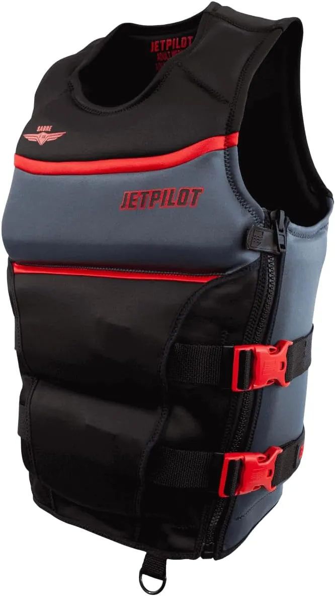 Jet Pilot - F-86 Sabre Flight Neoprene CGA Vest - Black/Red
