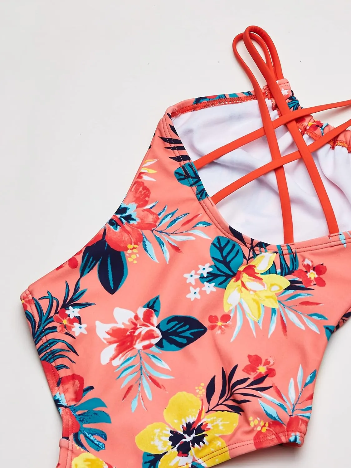 Kanu Surf Girls' Jasmine Beach Sport Halter One Piece Swimsuit