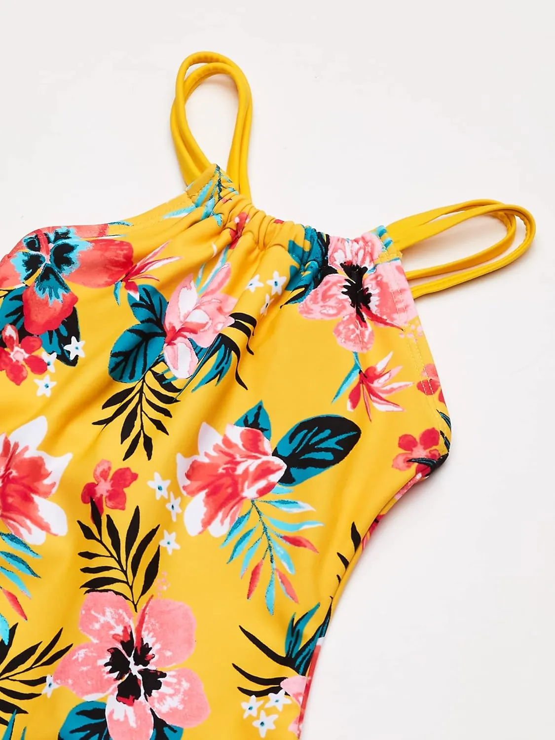 Kanu Surf Girls' Jasmine Beach Sport Halter One Piece Swimsuit