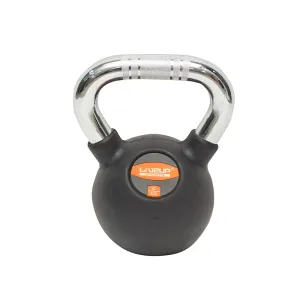 LiveUp Rubber Coated Kettlebell 4 Kg- LS2044