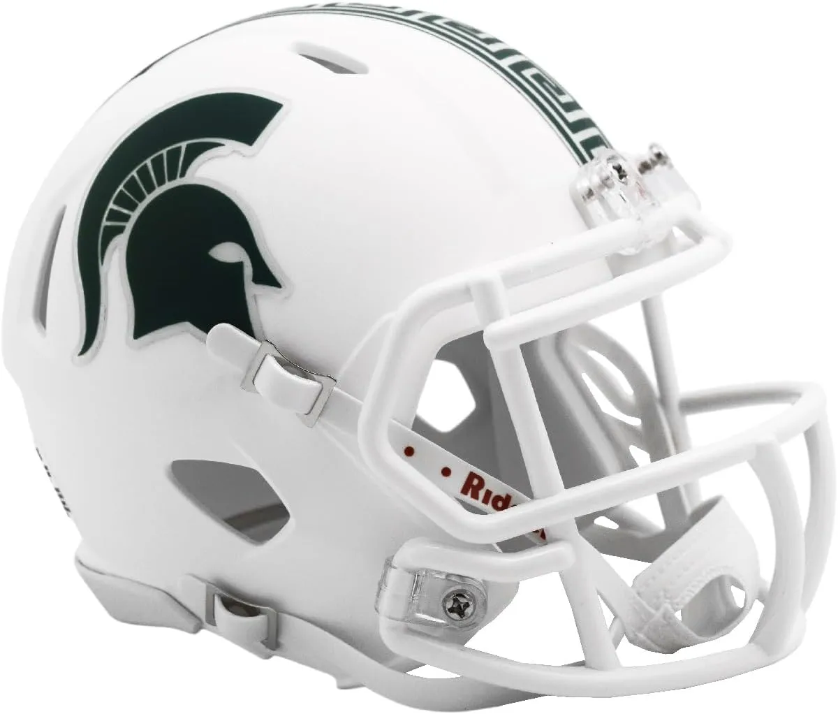 Michigan State Spartans Matte White 2023 NCAA Riddell Speed Mini Football Helmet