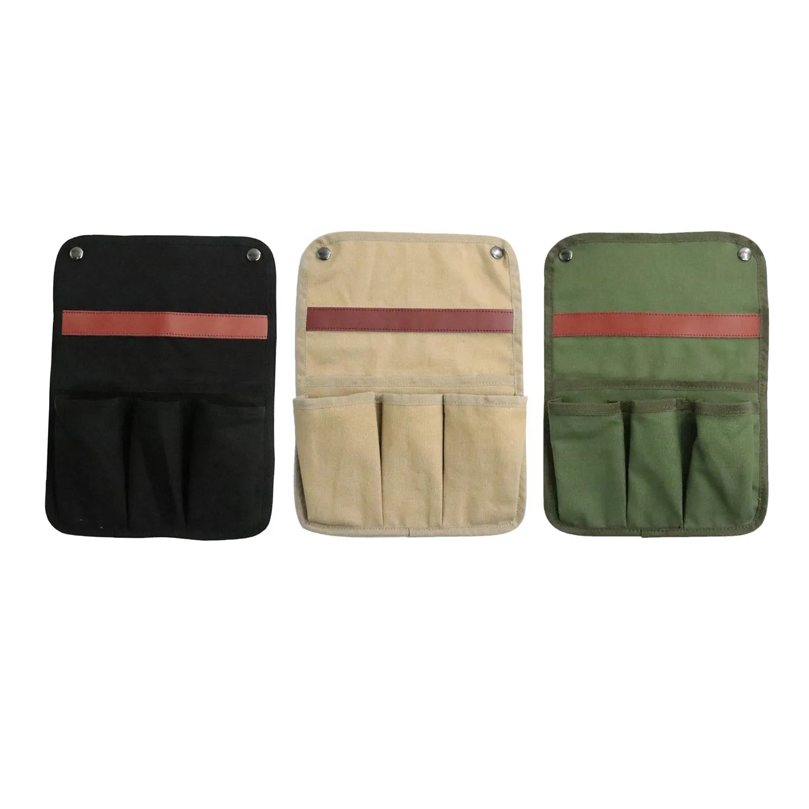 Outdoor Camping Arm Chair with Armrest Organizer and Food Holder Tray - 4 Pockets