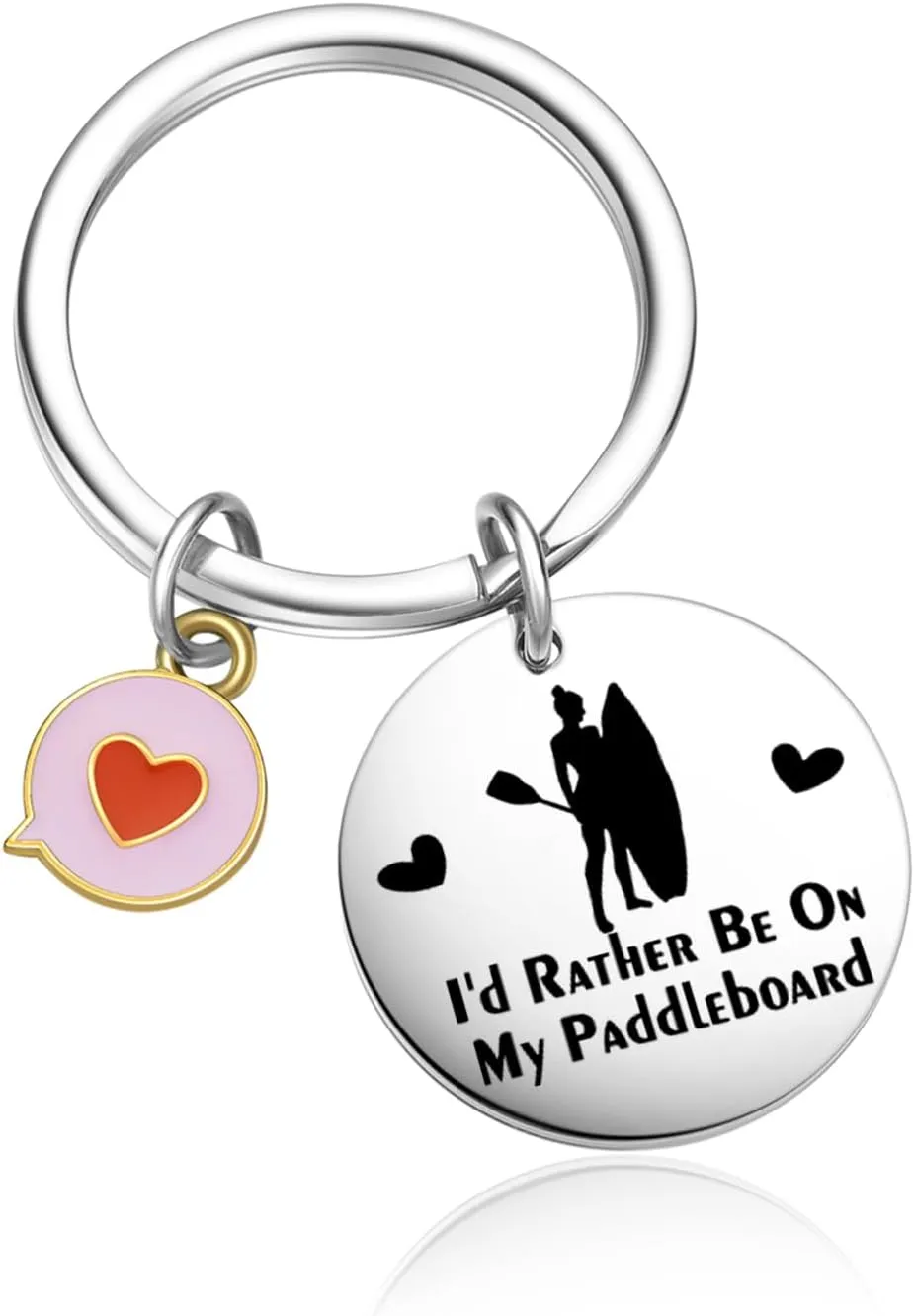 Paddle Board Keychain Paddleboard Inspired Gifts For Daughter Keychain Sup Paddling Keychain