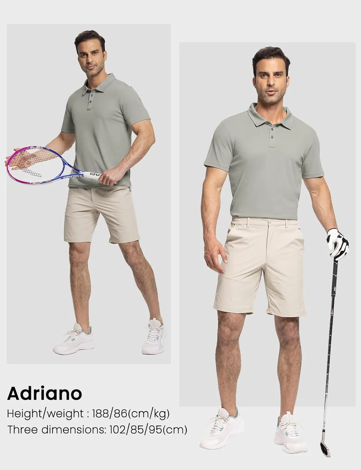 Rdruko Men's Golf Polo Shirt Short Sleeve Moisture Wicking Shirts Collared Outdoor UPF 50  Pique Jersey Shirts
