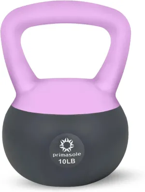 Soft Kettlebell - Anti-Slip Grip, Neoprene Material, Light Gray or Light Blue, Home Workout Kettlebell Weights for Strength Training