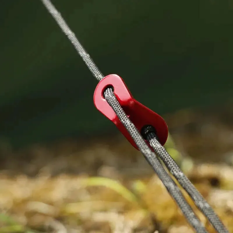 Tent Stakes with Reflective Guy Ropes (Orange - 4 Pack)