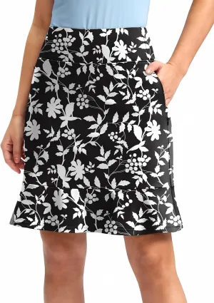 Viodia 20" Knee Length Skorts Skirts for Women with Pockets High Waisted Athletic Tennis Golf Skort for Casual Summer