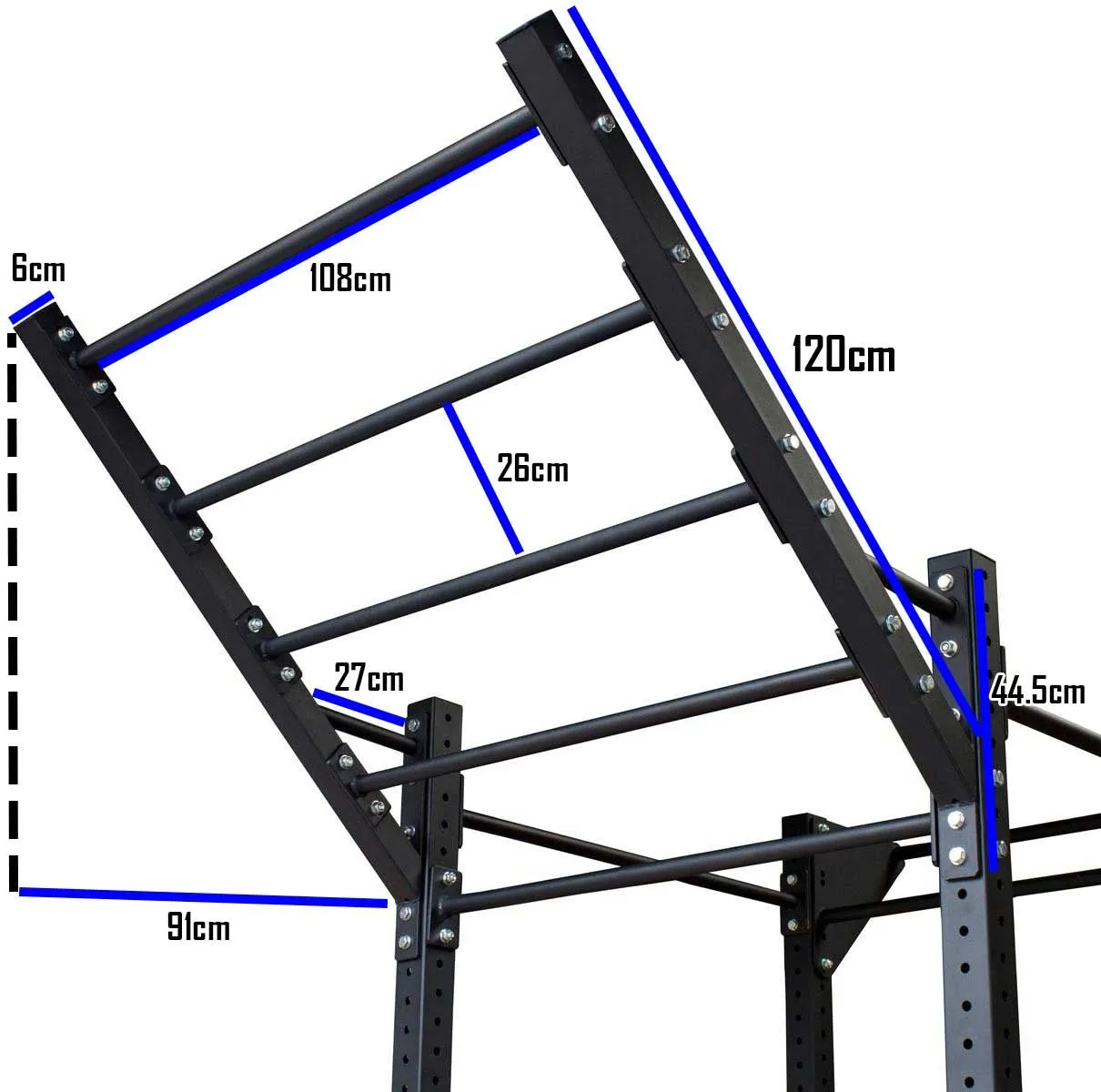 Wall Mounted Pull Up Bar/Rig (Incl. Monkey Bar)