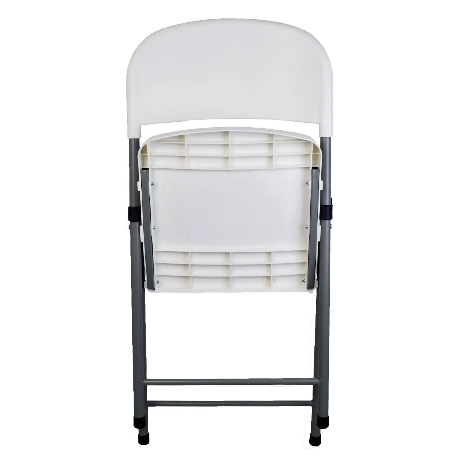 White Steel Folding Trestle Chairs - Pack of Two - By Harbour Housewares