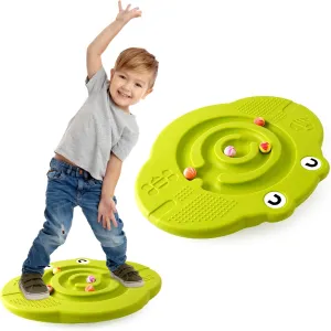 Wobble Balance Board for Kids Plastic Rocker Maze Board with Stepping Stones Load 220lb, Active Play and Exercise for Toddler 3 