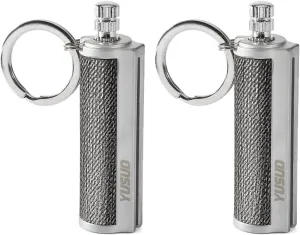 YUSUD 2 Pack Permanent Match Infinity Lighter with Multitool Keychain, Reusable Waterproof Match Strike Anywhere, Forever Flint Fire Starter for Outdoor Survival Tool for Men